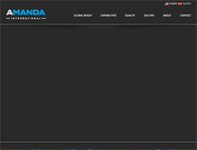 Tablet Screenshot of amanda-international.com